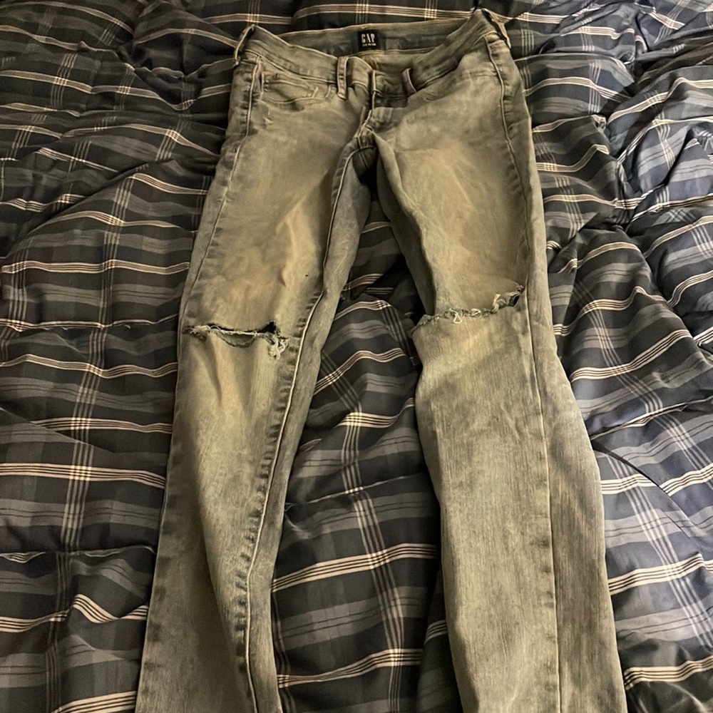 Gap ripped jeans.